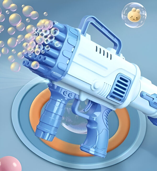 32 Holes Bubble Gun Machine Toy for Kids with Bubble Solution Indoor and Outdoor Toddlers Bubble Launcher Machine - Image 4