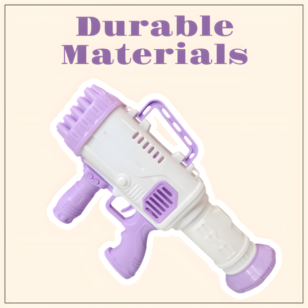 32 Holes Bubble Gun Machine Toy for Kids with Bubble Solution Indoor and Outdoor Toddlers Bubble Launcher Machine - Image 3