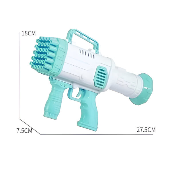 32 Holes Bubble Gun Machine Toy for Kids with Bubble Solution Indoor and Outdoor Toddlers Bubble Launcher Machine