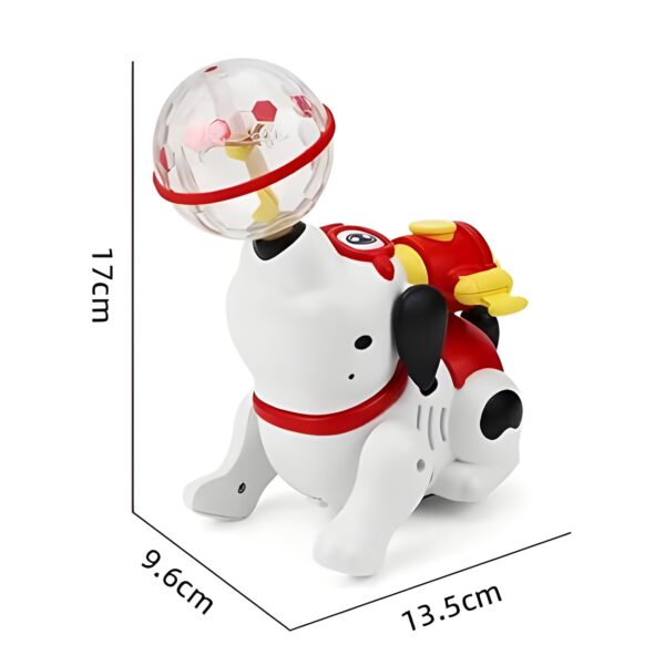 Interactive Crawling Dancing Dog Kids Toy with 360 Degree Rotating Fine Mist Spray Effect Music & Lights - Image 3