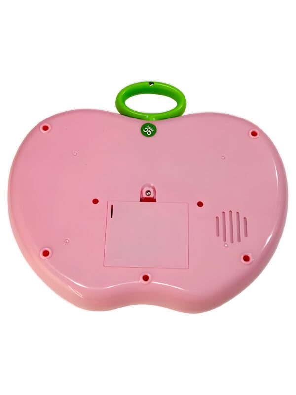 Apple Shape Educational Mini Computer Toy for Kids LED Display and Music for Learning Alphabets Numbers Words and Animals - Image 5
