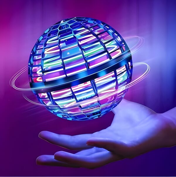 Flying Ball Spinner Multicolor Lighting USB Rechargeable 360 Degree Rotating UFO