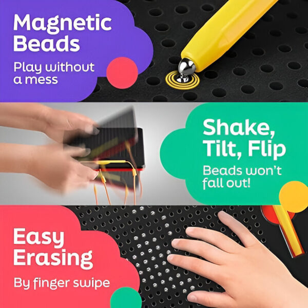 Magnetic Drawing Pad for Kids – Fun & Educational Doodle Board - Image 4