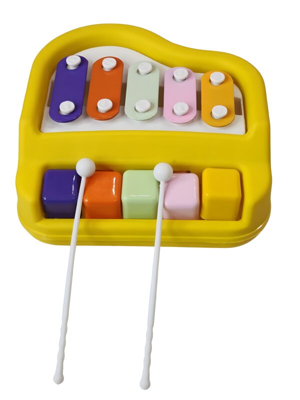 2 in 1 Multicolored Keyboard Mini Piano & Xylophone Educational Musical Learning Instruments Kids Toy - Image 5